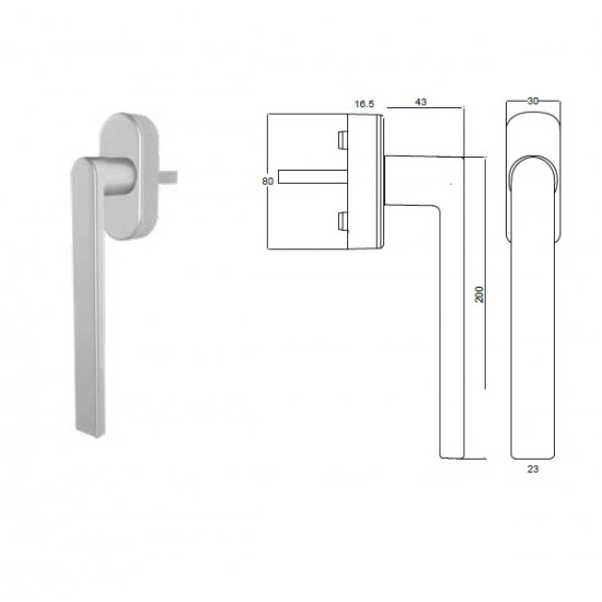 Windaform Mega Belgrad Akustik Sürme Kolu (200 mm) - Antrasit Gri Windaform Mega Belgrad Akustik Sürme Kolu (200 mm) - Antrasit Gri