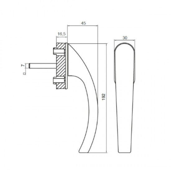 Windoform Jumbo Ege Akustik Sürme Kolu - Koyu Kahve Windoform Jumbo Ege Akustik Sürme Kolu - Koyu Kahve