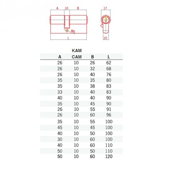 İTO Barel Nikel Kaplamalı - 3 Adet Anahtarlı ( 40 + 10 + 60 ) - 110 mm