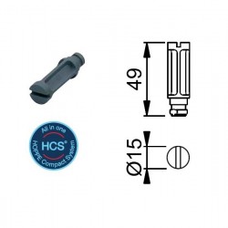 HCS Plastik Tapa - F9005 Mat Siyah