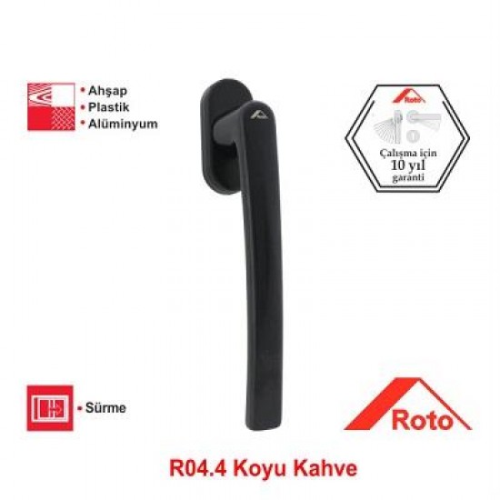 Roto Line Sürme Kolu 43 mm. 160 mm. Koyu Kahve Roto Line Sürme Kolu 43 mm. 160 mm. Koyu Kahve