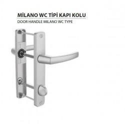 Windoform Milano Kapı Kolu WC -Boya Eloksal Gümüş