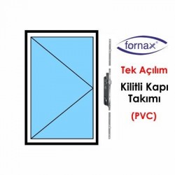 Fornax Kilitli Kapı Takımı Koldan Kumandalı Kol Mrk. 85 mm (PVC)