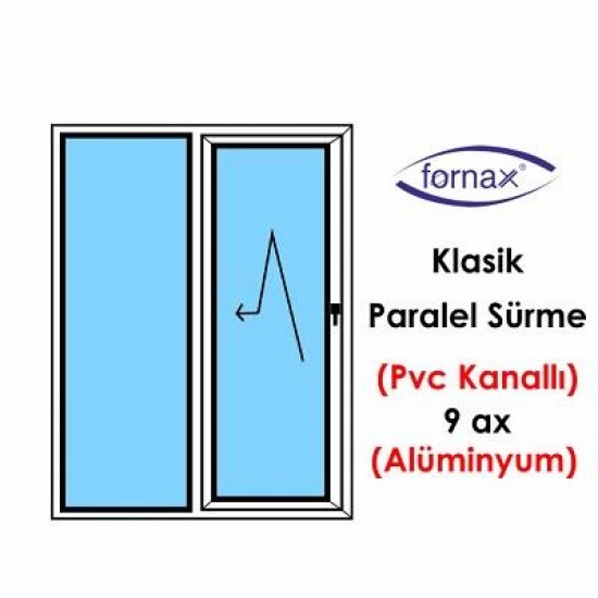Fornax Klasik Paralel Sürme Takımı-Perimetrik- Pvc Kanallı (9 Ax) - ALU