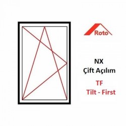 NX TF Tilt - First Çift Açılım Takımı 12/20 13 Ax - 150 Kg  ( PVC )