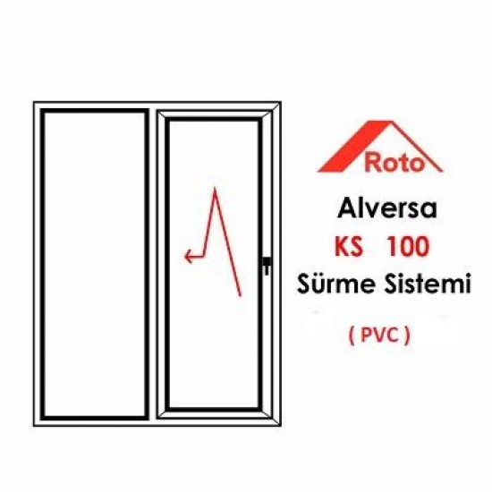 Roto Alversa KS100 Paralel Sürme Takımı ( PVC ) - Koyu Kahve